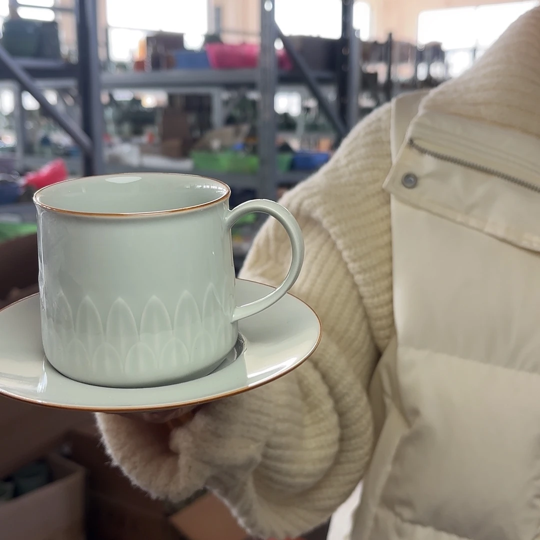 龙泉云间青瓷小米茶器