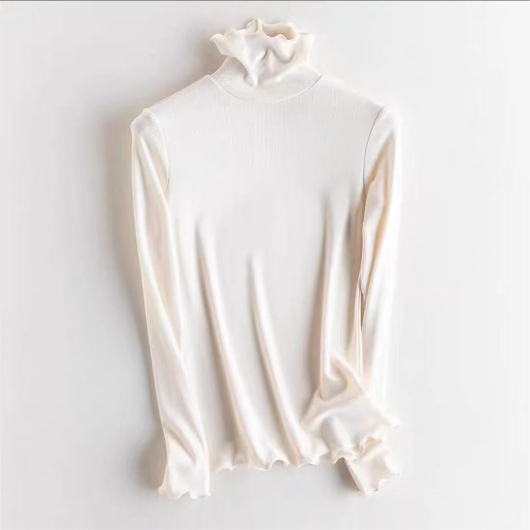 香家服饰 【堆堆领】薄款 打底毛针织百搭春秋穿搭必备款长袖针织衫