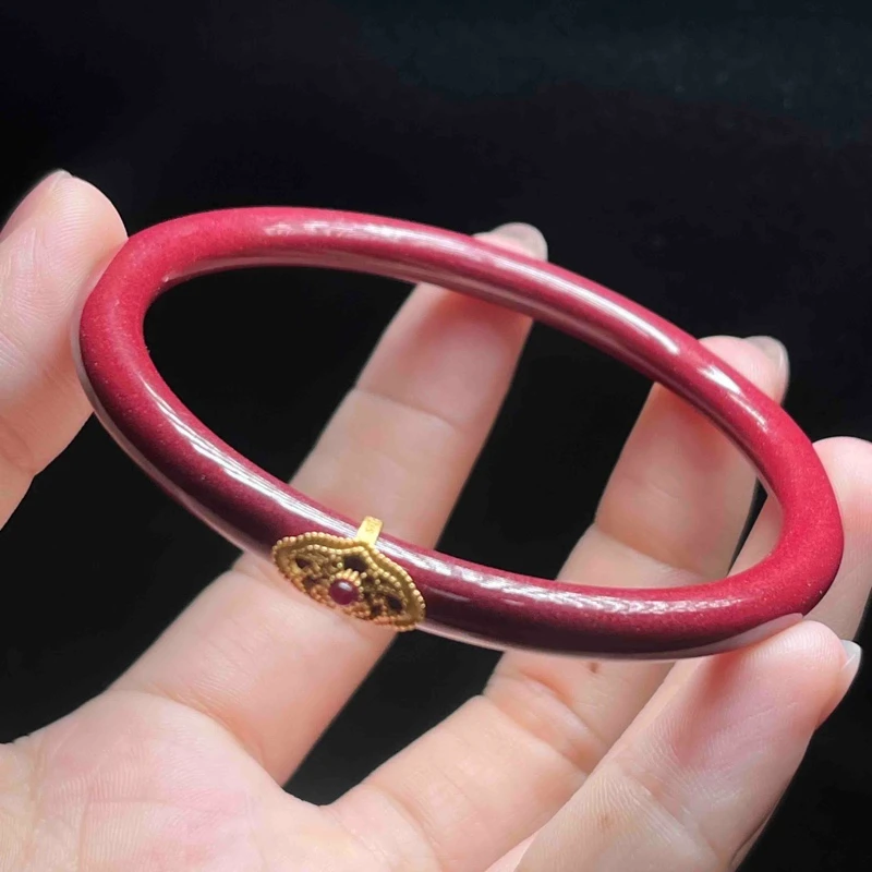 含辰砂工艺品【小魏总返场福利】S925朱砂手镯（5×5mm）