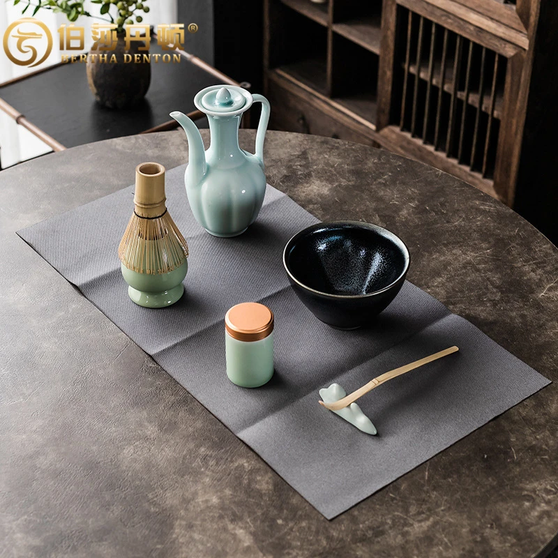 BERTHA DENTON/伯莎丹顿宋代点茶器具套装抹茶茶筅点茶粉径建盏