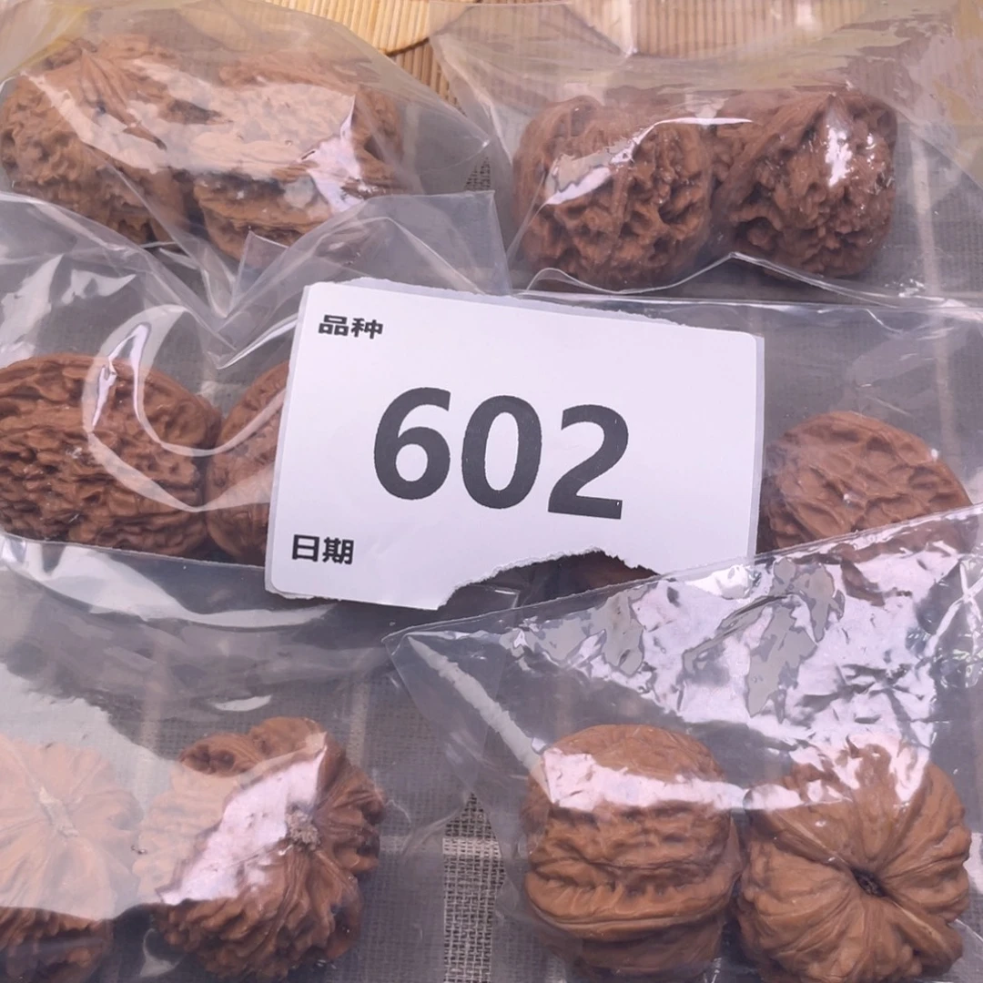 把件文玩核桃602号6对带练手元宝