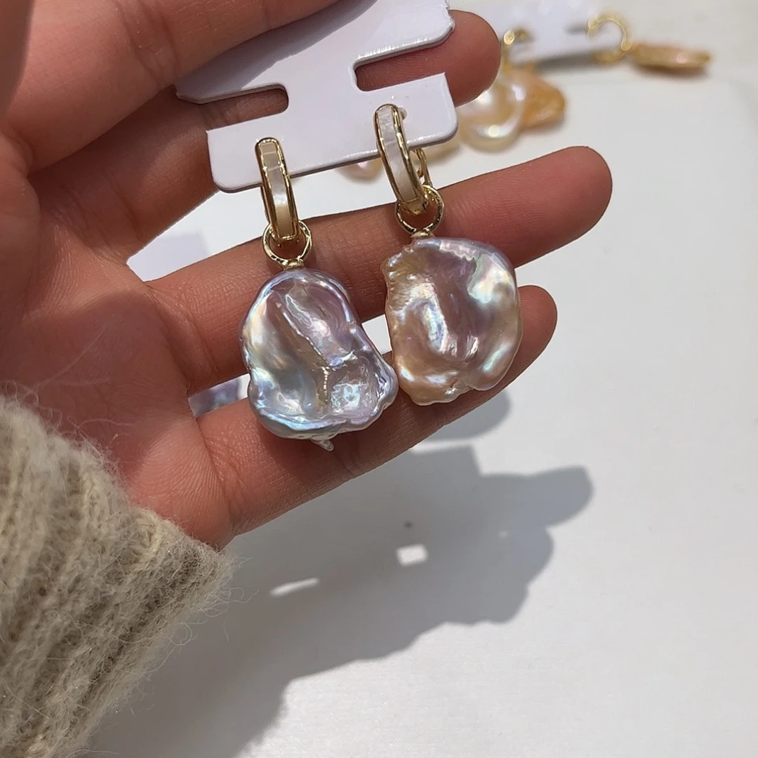 耳饰淡水珍珠合金