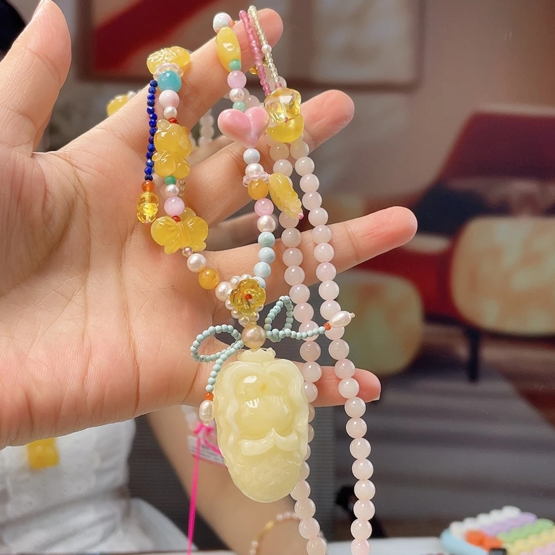 蜜蜡未镶嵌裸石蜜蜡吊坠
