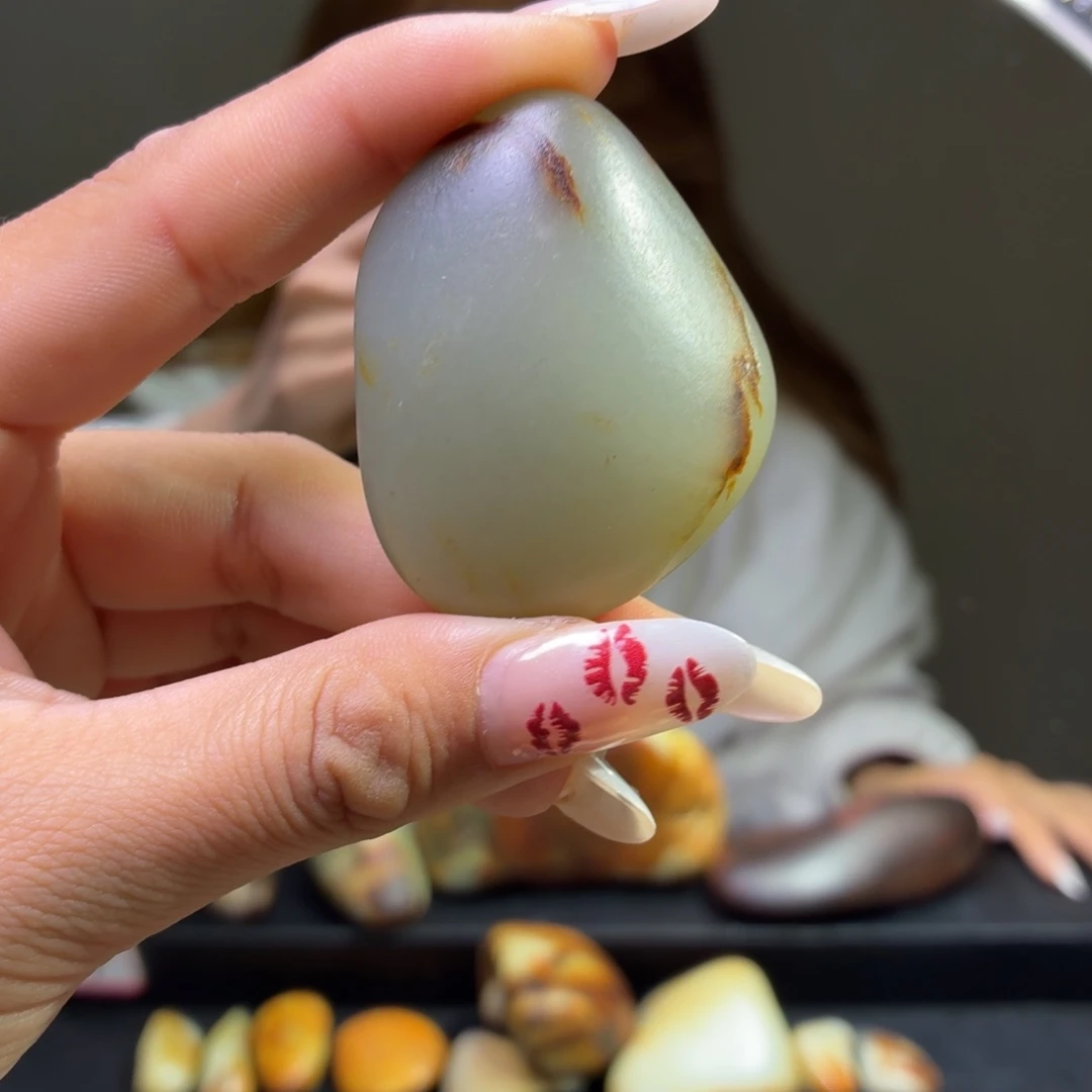 和田玉未镶嵌挂件45.3