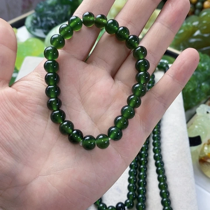 未镶嵌岫玉手串手链