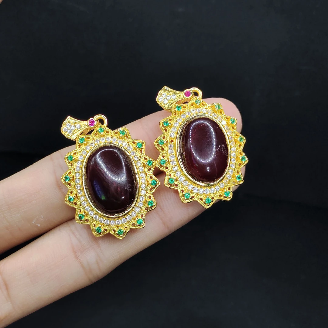 【老三珠宝】琥珀鸽子蛋面吊坠赠皮绳X9【多样性发其一】约18-13-7mm