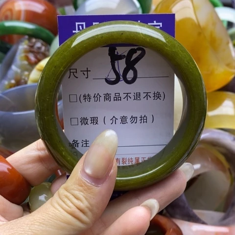 未镶嵌蛇纹石玉手镯