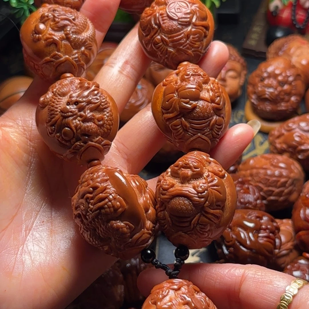 橄榄核手串/手链九龙大财神