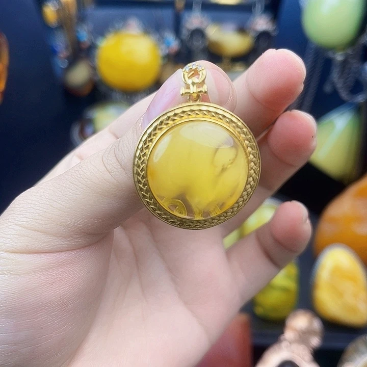 琥珀银S925镶嵌裸石