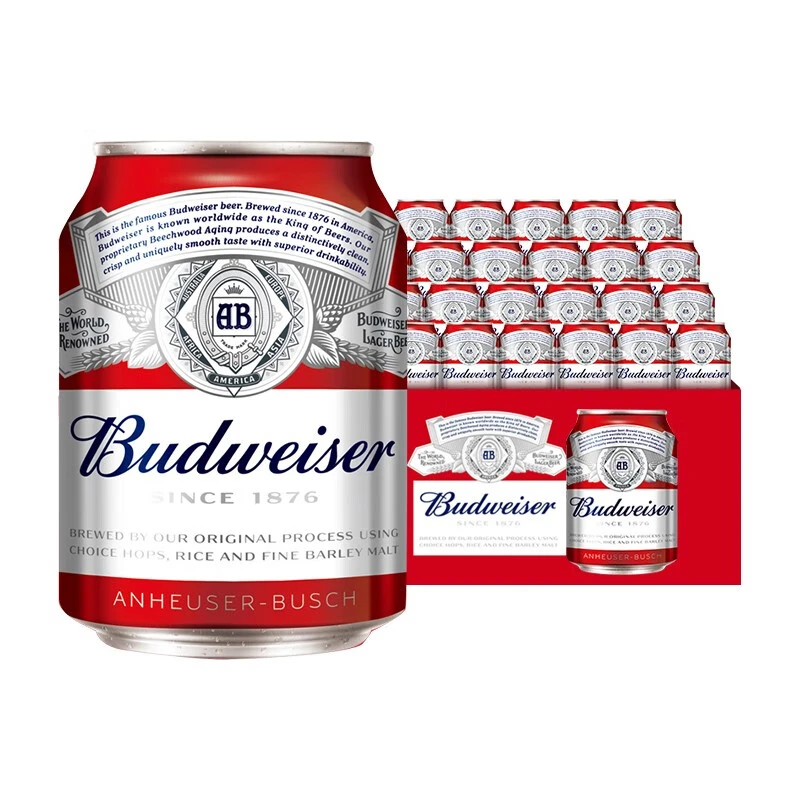 Budweiser/百威啤酒255ml*24罐