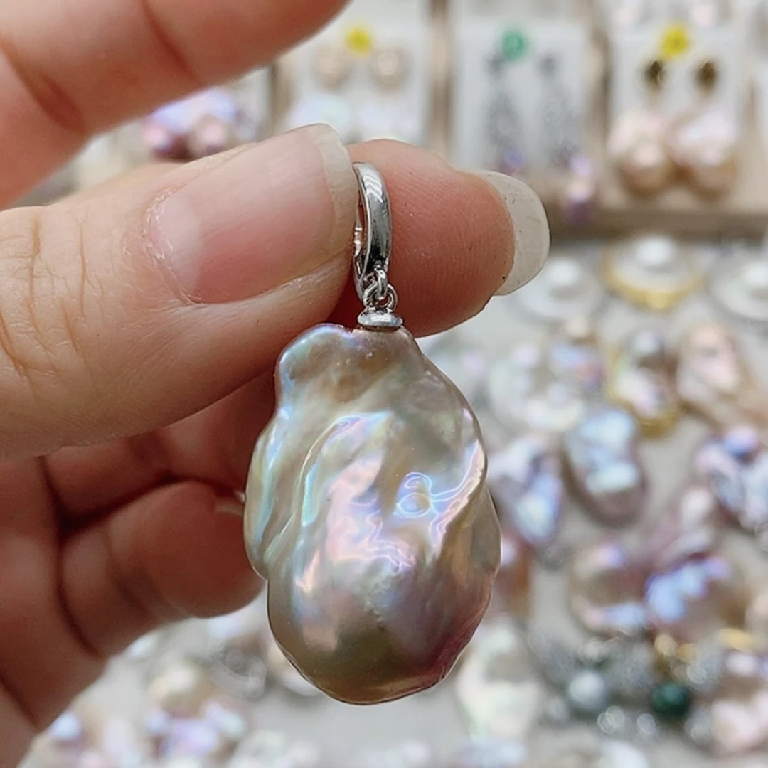 【闪购商品】淡水珍珠耳饰银S925镶嵌