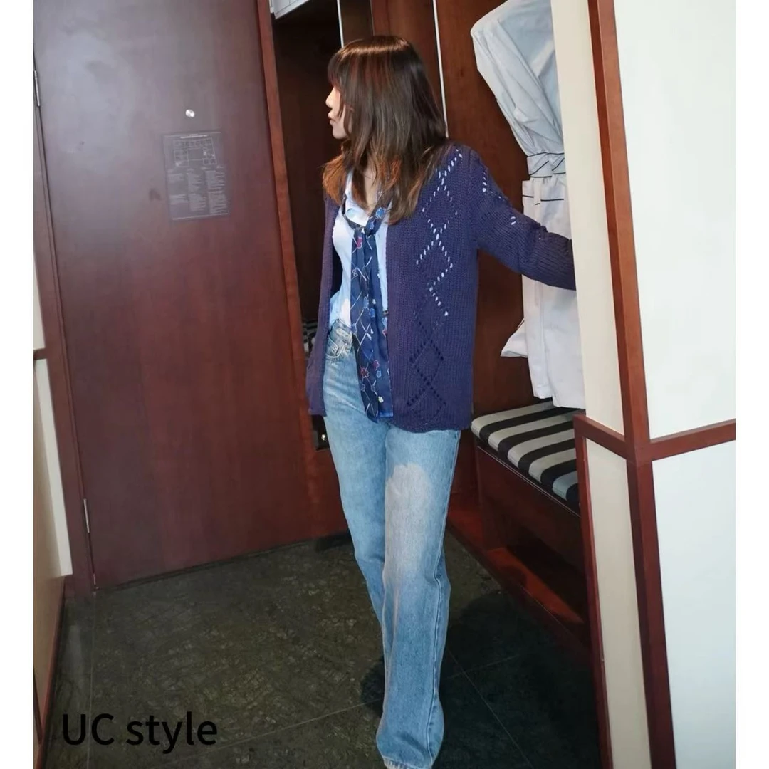 【UC STYLE】FG25S108‘’灵感启程‘针织重工翻领开衫主播穿S码