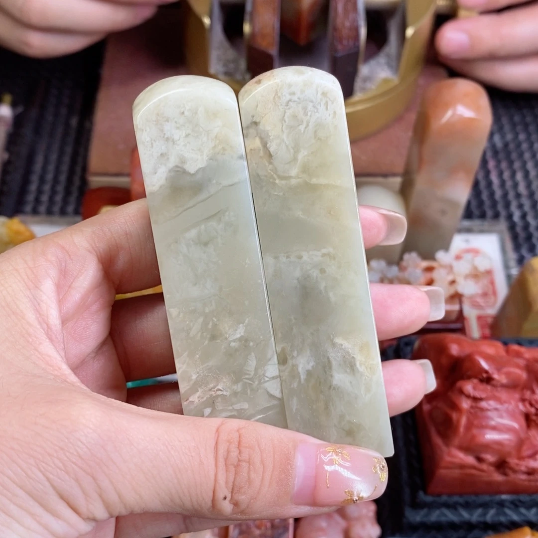 竹***二寿山石印石成品正章书法用品