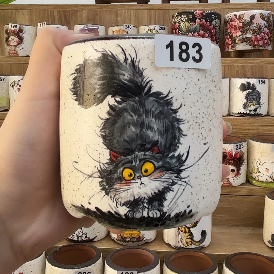 12345667899手绘花盆