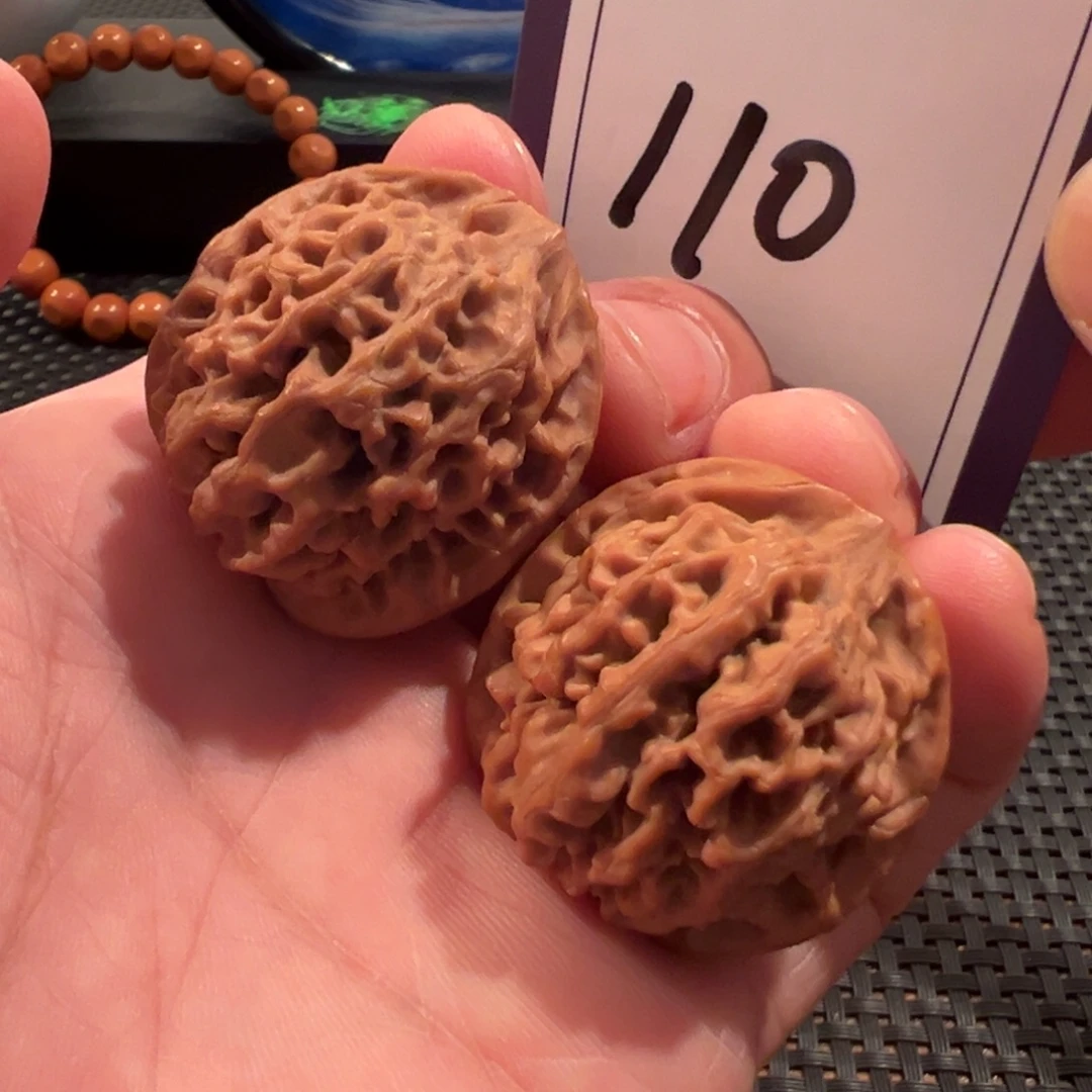 把件文玩核桃全品秦闷34尺寸110号