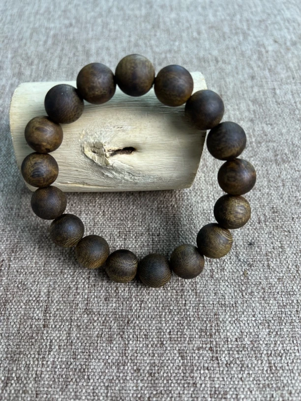 A041奇楠沉香13沉水浮圆珠单圈17g+多样性发一