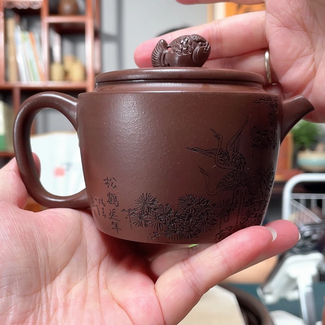 紫泥茶壶拼紫泥汉瓦