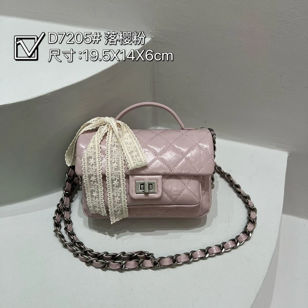 【YI CHEN】ZT-D7205-落樱粉-高定轻奢时尚百搭潮流女士包包