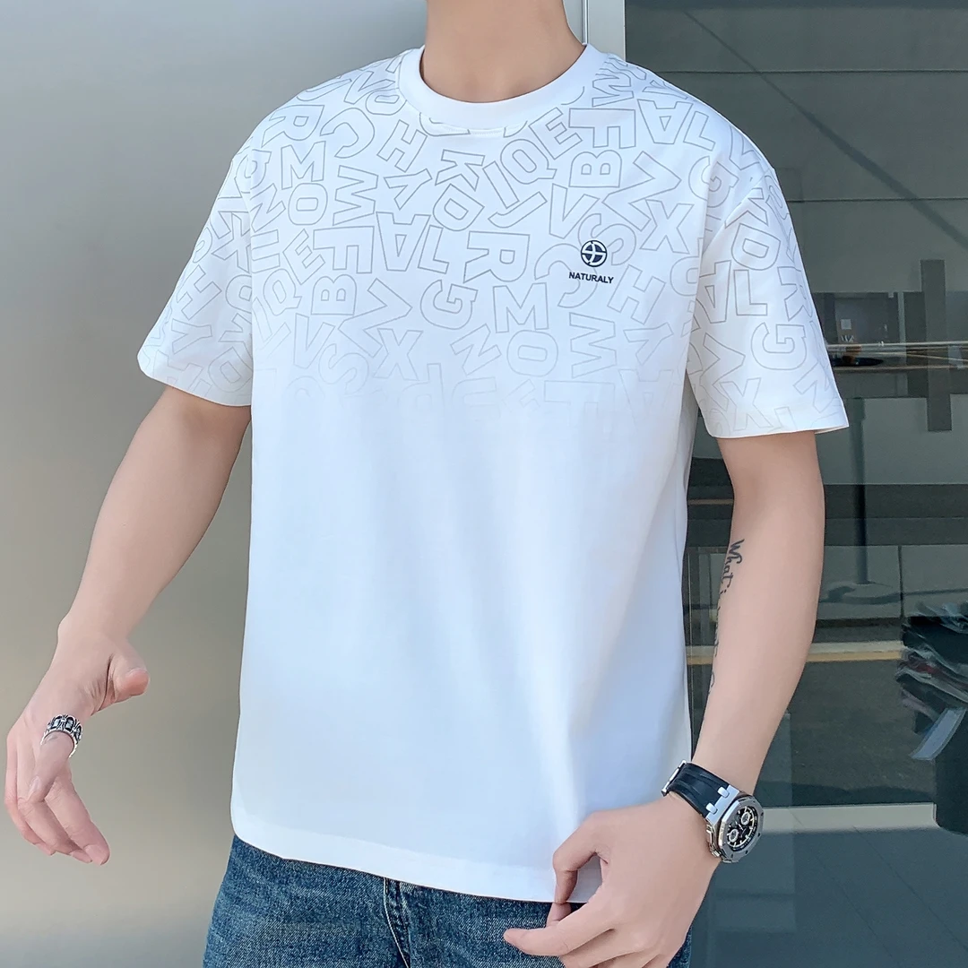 18108男士夏季薄款时尚短袖T恤正肩版薄款