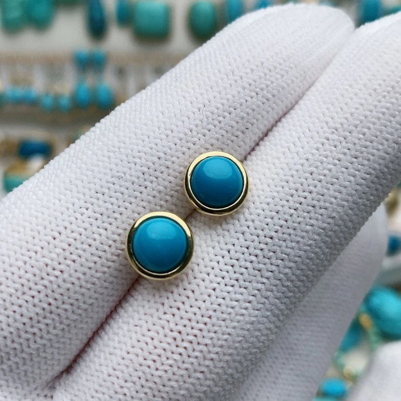 【闪购商品】绿松石配饰9.418K金镶嵌