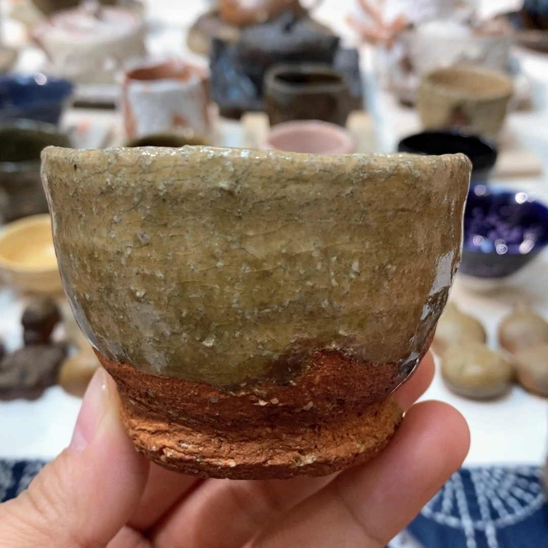 柴烧侘寂粗陶茶具