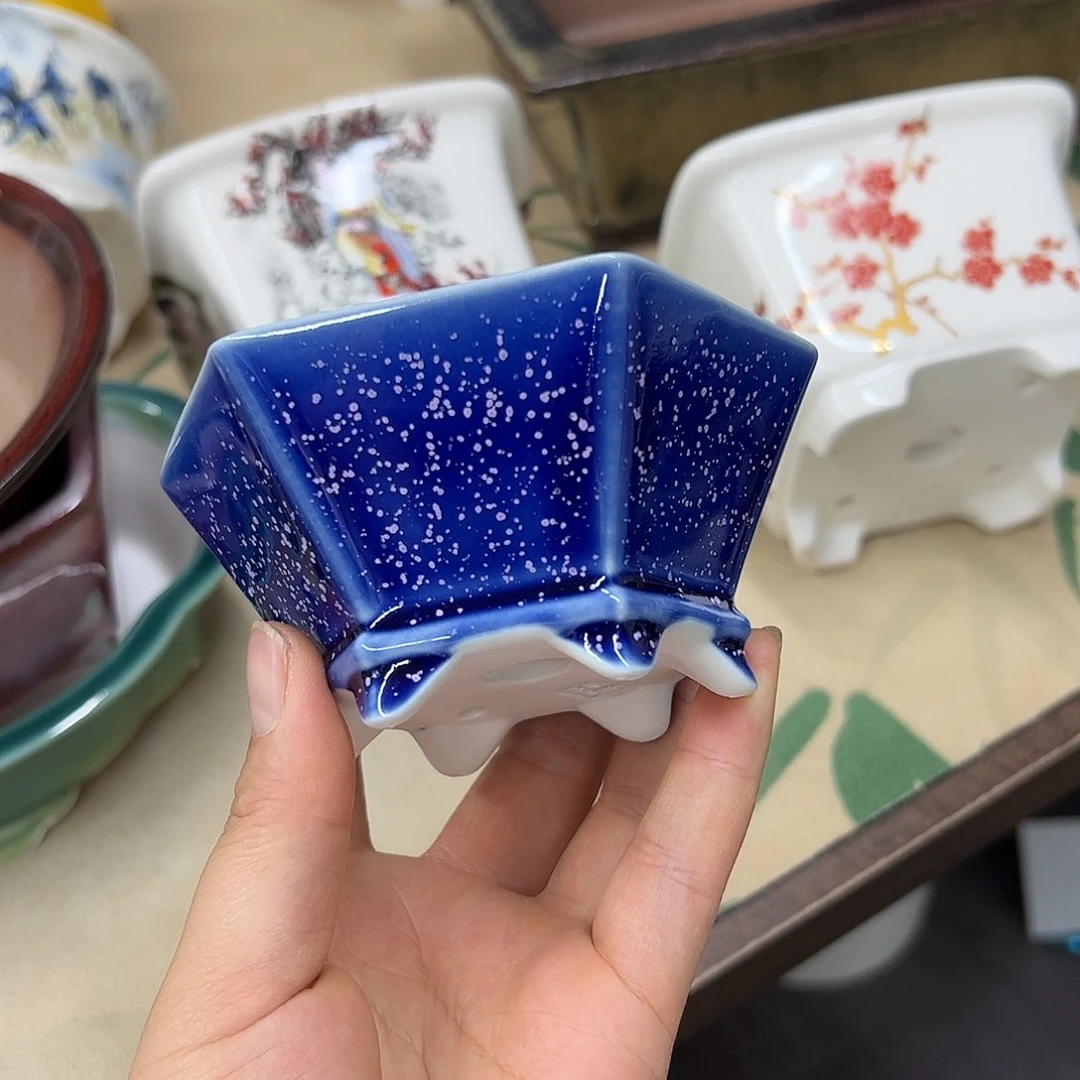 紫砂花盆928号微瑕11/5cm