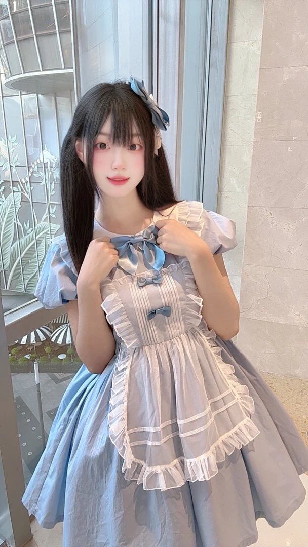 爱丽丝纯色夏季日系洛丽塔公主裙适合软妹学生
