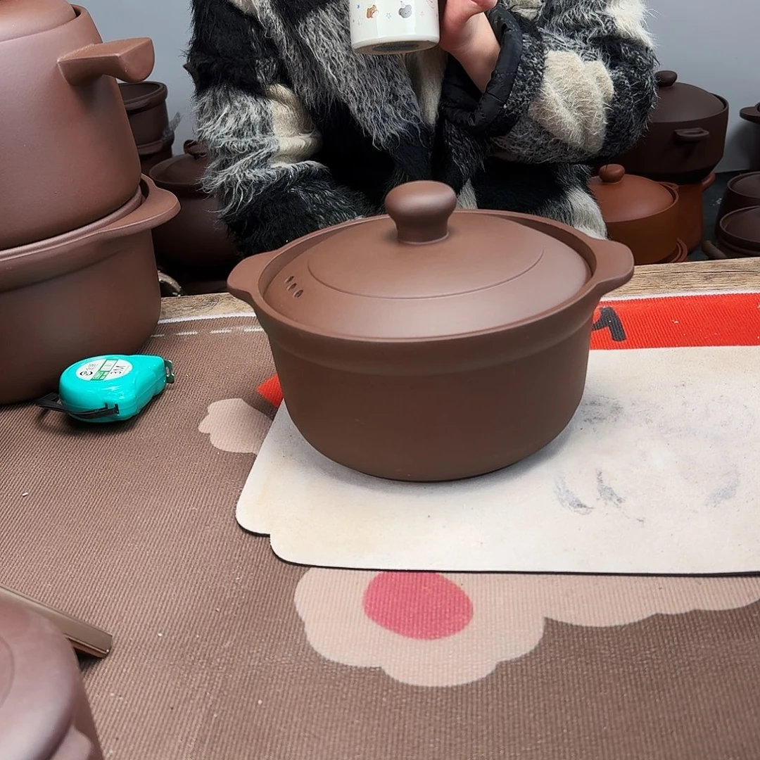 紫砂砂锅2.5升正品无暇