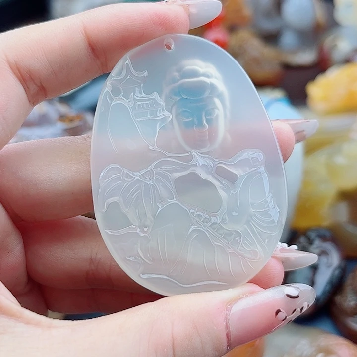 飞***哥手饰玛瑙未镶嵌吊坠