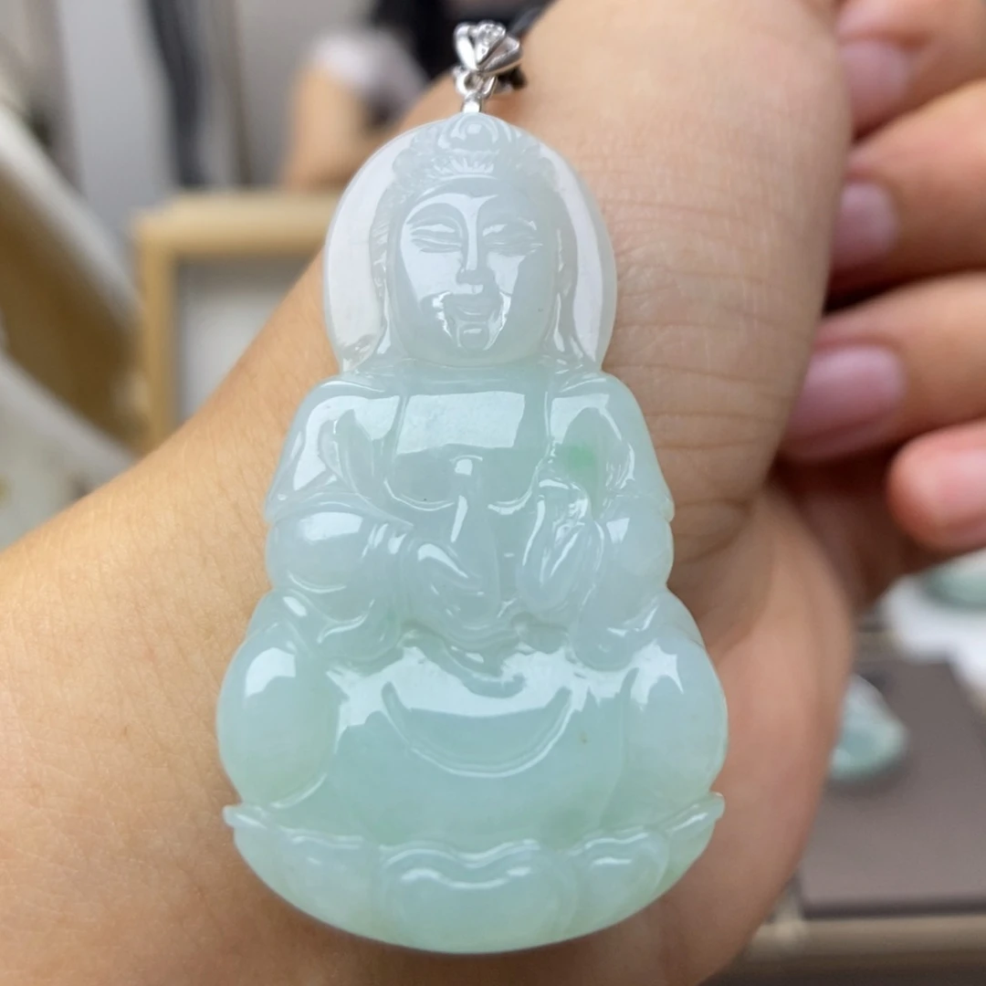 【闪购商品】颈饰银S925镶嵌翡翠16