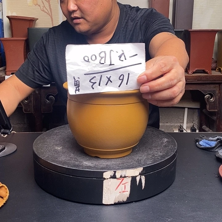 紫砂花盆货号一只JB00