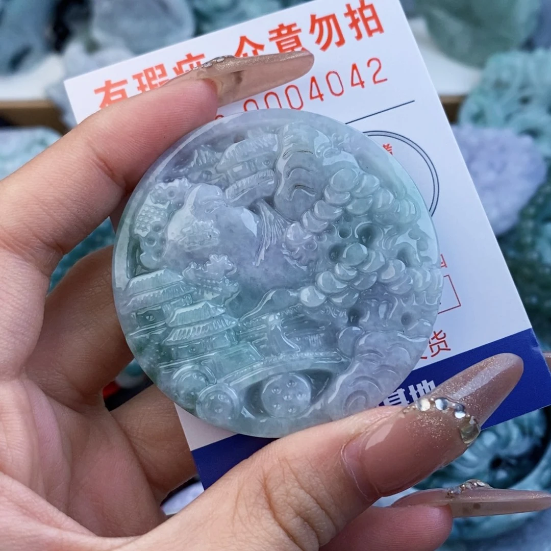 翡翠未镶嵌吊坠(不含链)