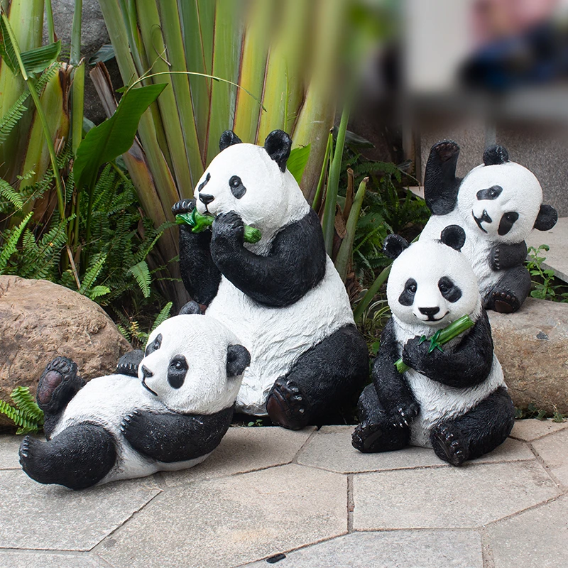 熊猫摆件摆件家居客厅装饰品乔迁送礼家居摆件潮玩摆件大号