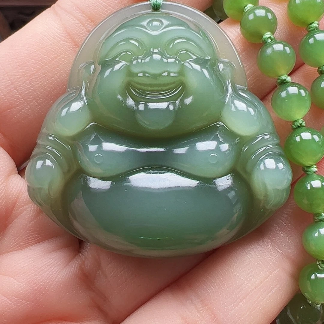 吊坠(赠链)足金镶嵌和田玉