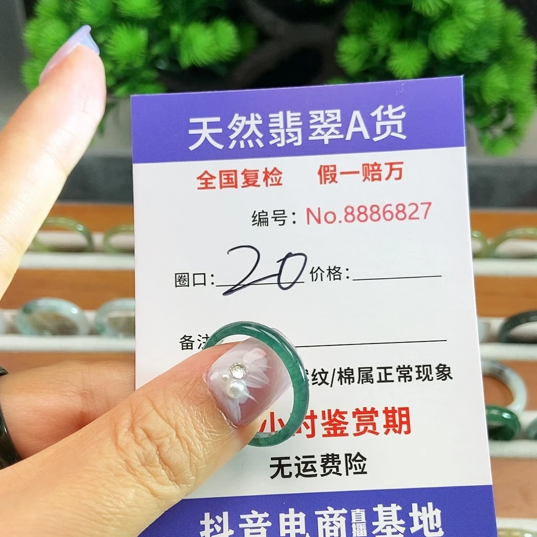 翡翠戒圈未镶嵌元**张6827.......