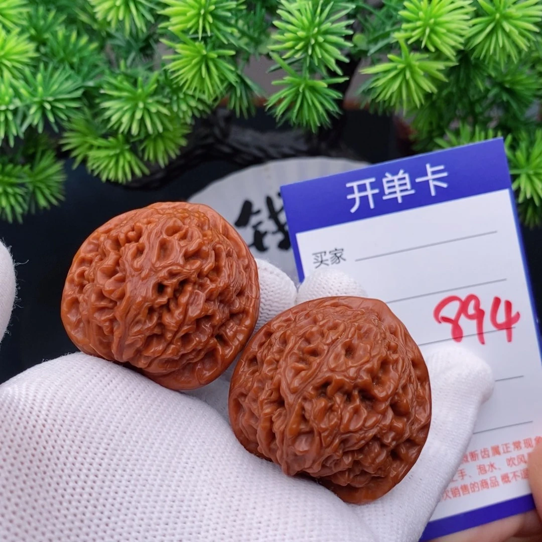 文玩核桃把件40水龙纹894