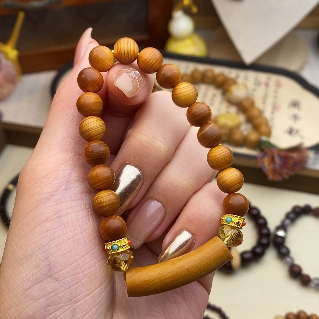 未镶嵌柏木（崖柏）手串半镯