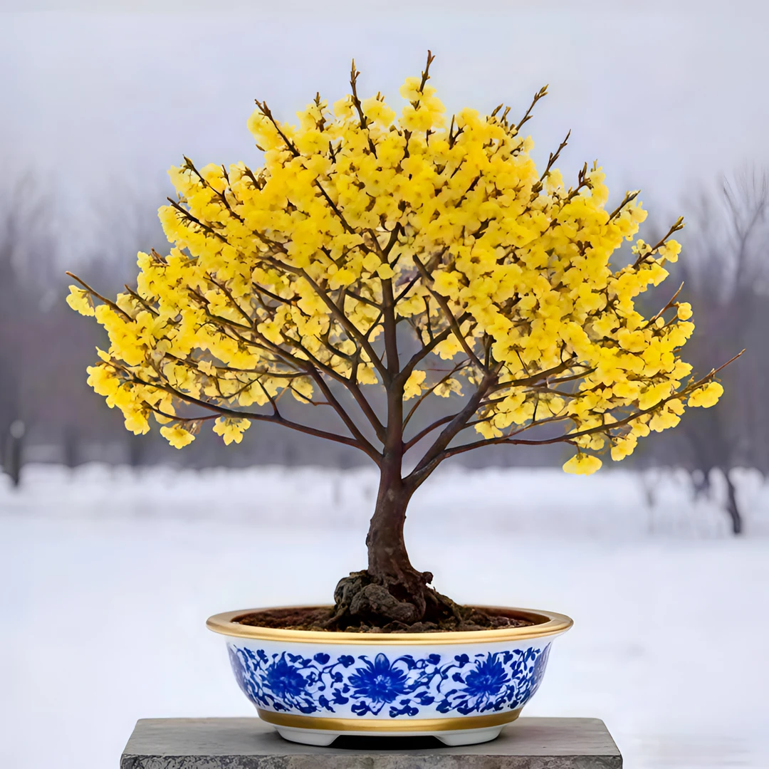 【带花苞】耐寒腊梅浓香30天开花梅花地栽树苗四季开花卉室外种植