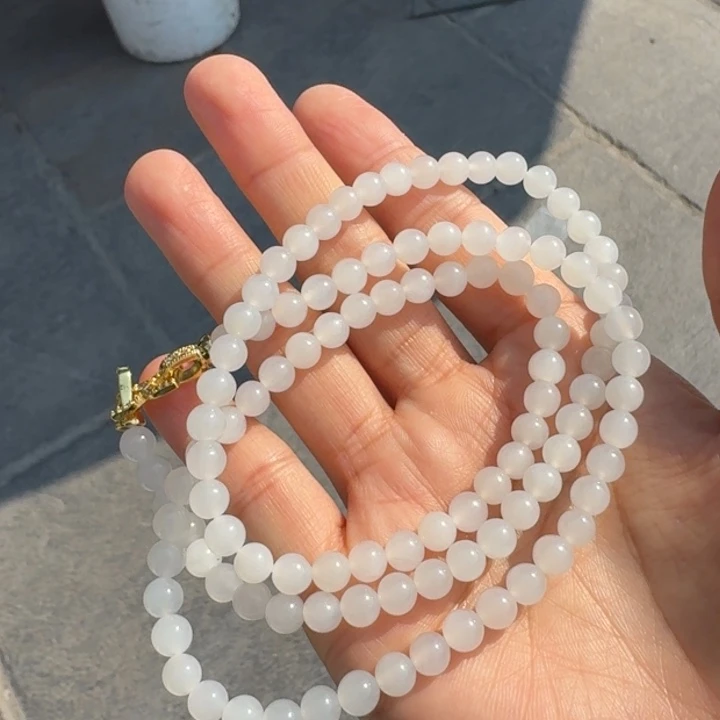 和田玉未镶嵌颈饰白玉项链帅弟弟F多样性拍一发一