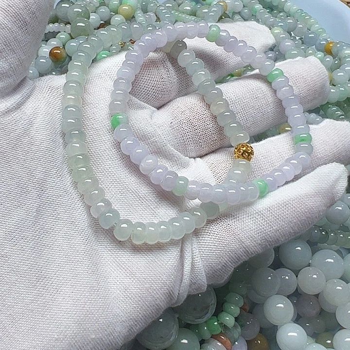 风***钟翡翠未镶嵌颈饰天然翡翠7