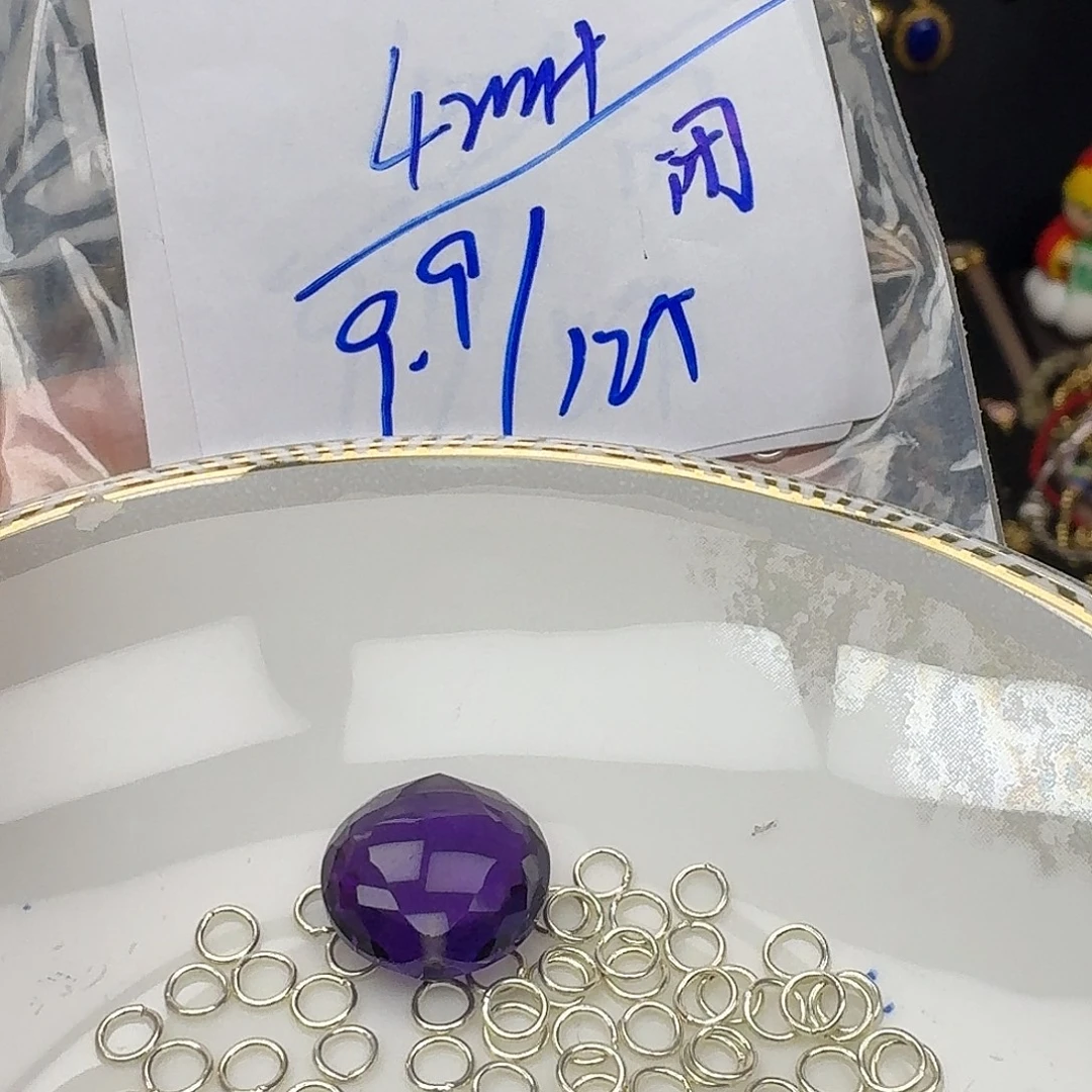 颈饰银S925镶嵌紫晶紫水晶925镶嵌47