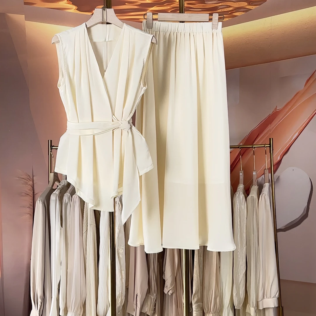 【RG439】2025年时尚气质百搭减龄显瘦新款小衫休闲裤套装