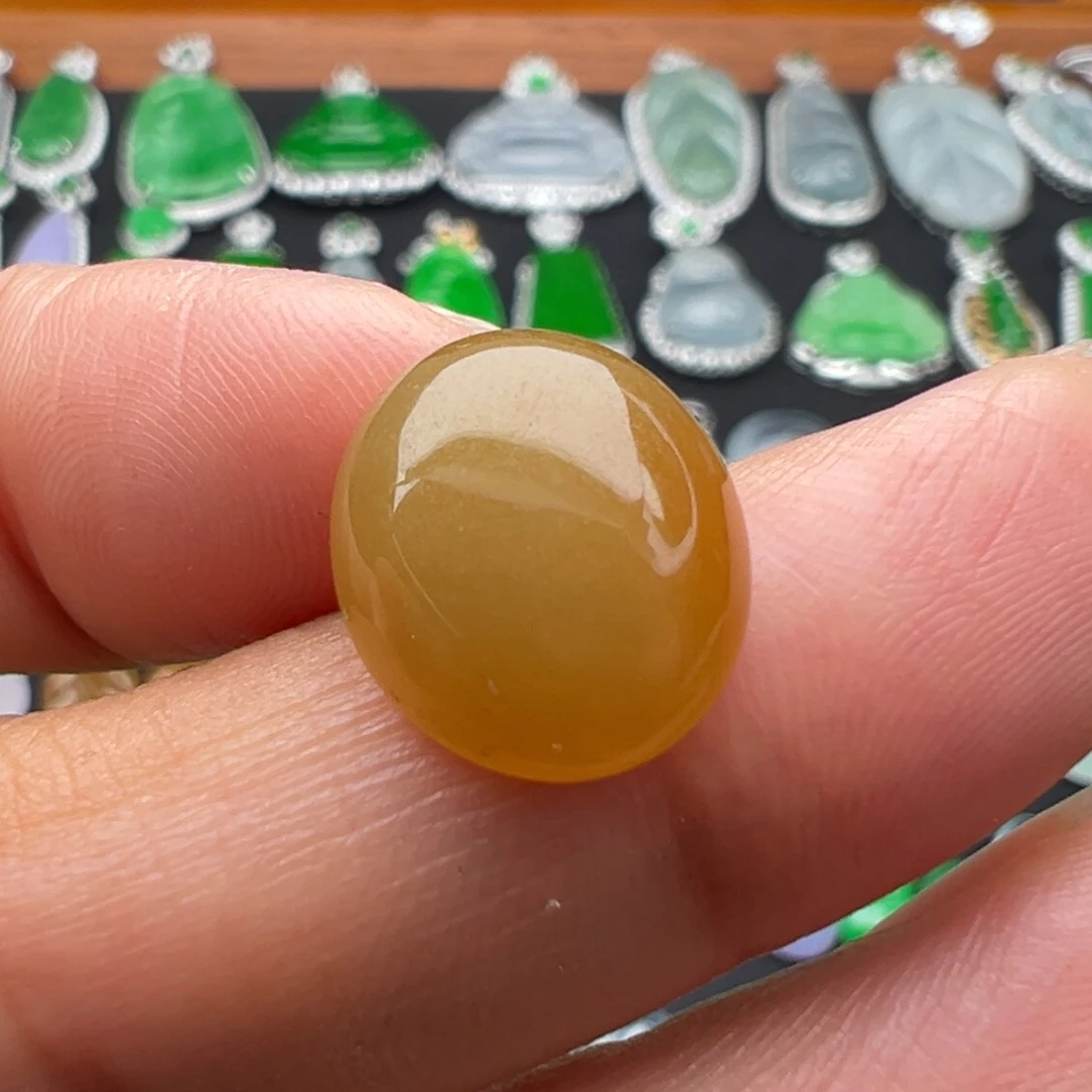 翡翠未镶嵌颈饰蛋13.6