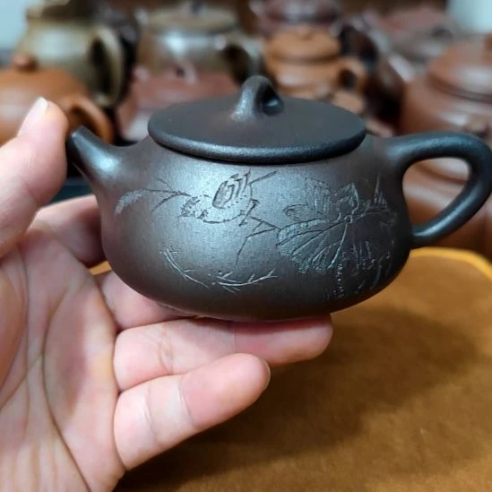 茶壶紫砂宜兴紫砂壶微瑕180cc