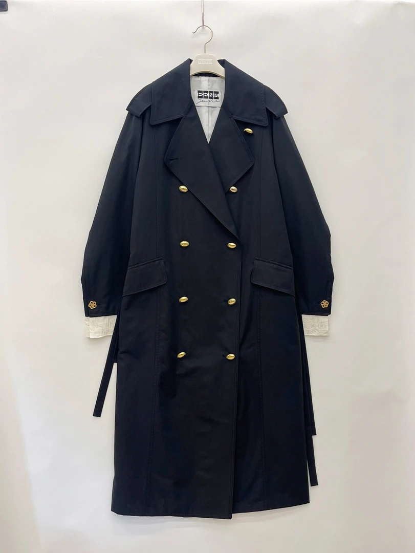 【设计师品牌】EENK 长款纽扣风衣