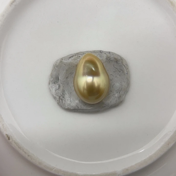 颈饰未镶嵌海水珍珠10.1*14.1金珠 米粒H8