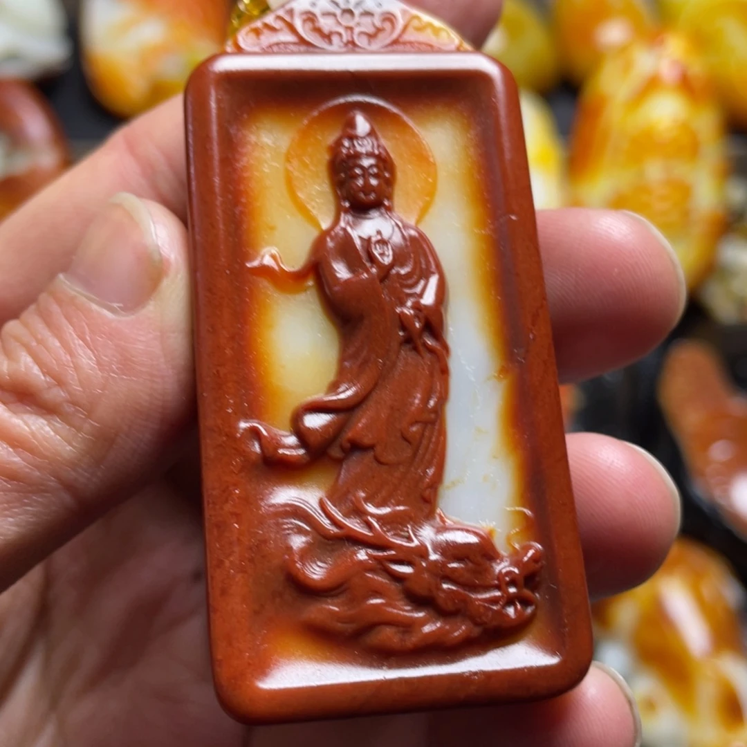 和田玉未镶嵌颈饰