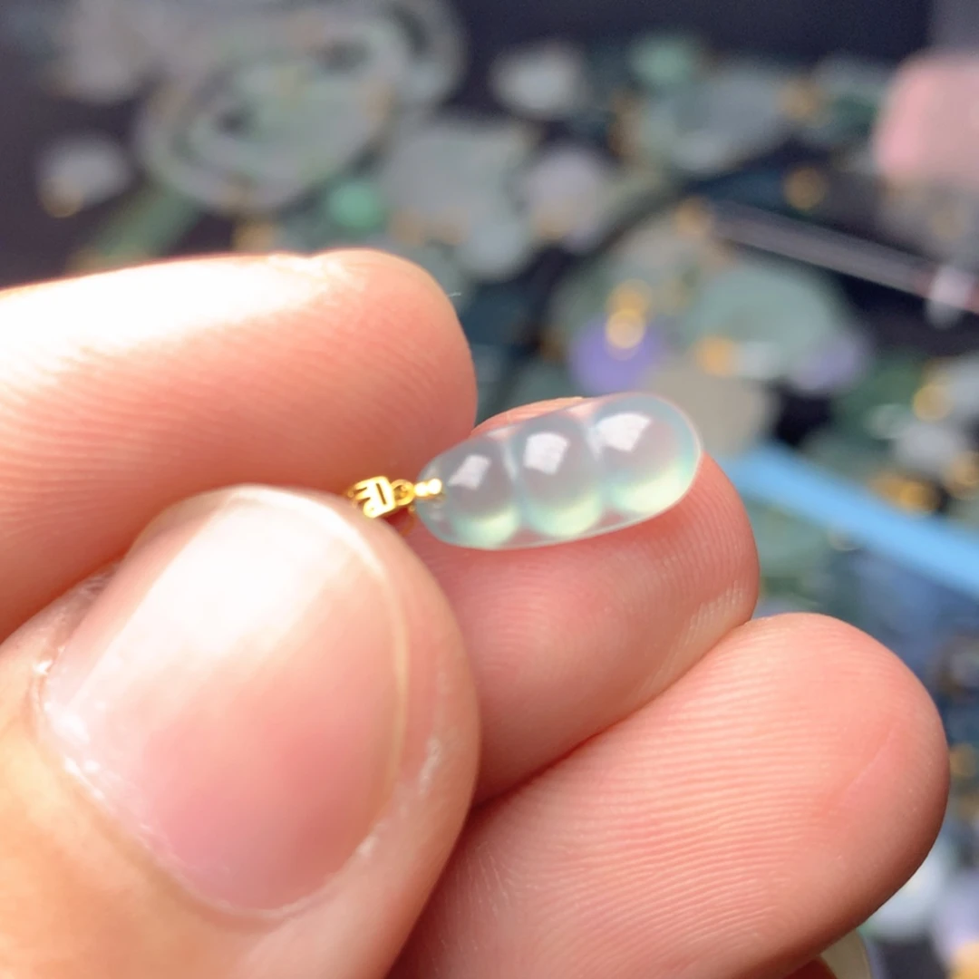 【闪购商品】翡翠18K金镶嵌颈饰翡翠