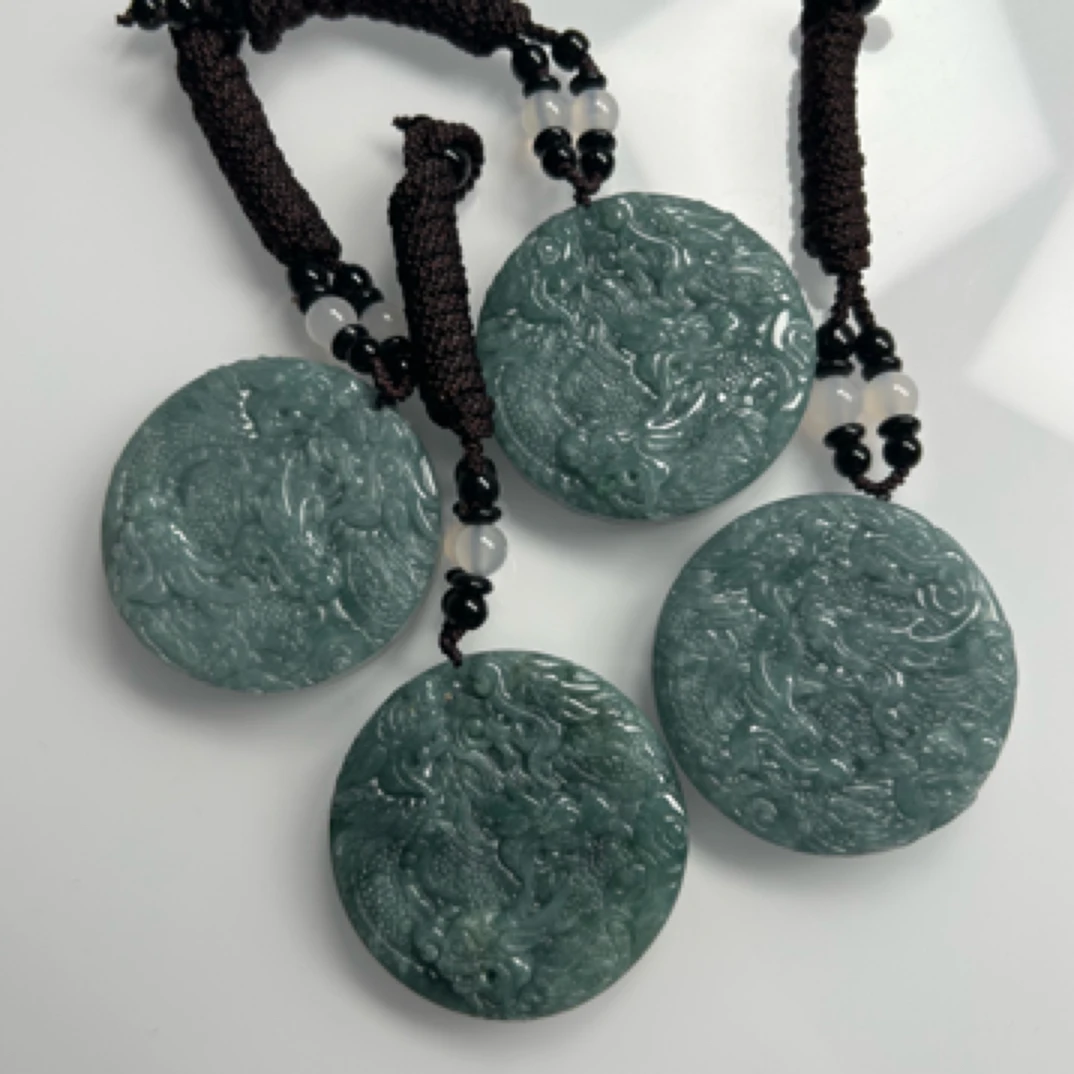 天然A货翡翠双面九龙（多样性发一件）