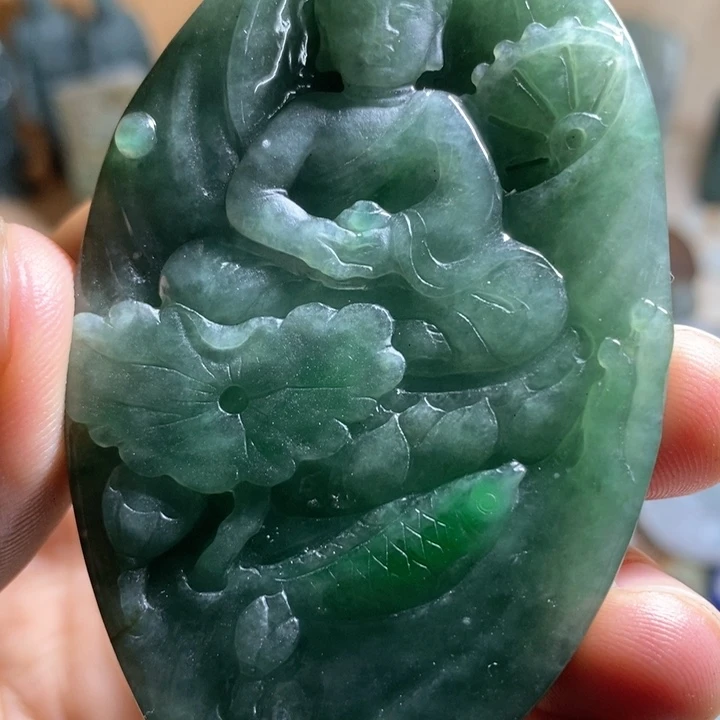 未镶嵌定制翡翠宝宝佛